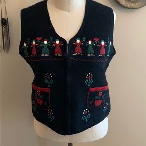 Vintage Winter Holiday Vest ❄️